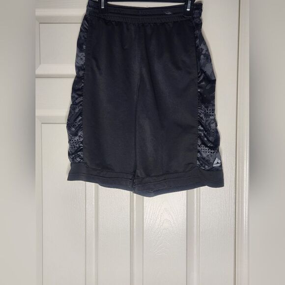 RBX Performance S Gray Logo Pockets Athletic Elastic Waist Men's Shorts - Picture 1 of 7